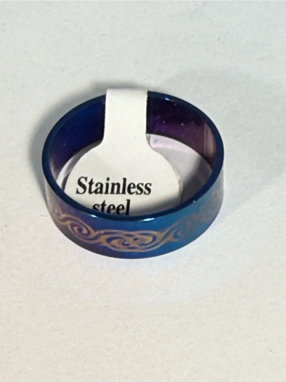 NWT bundle of 11 Men's Stainless Steel Rings in Blue, Multi-Color Set